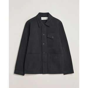 A Day's March Patch Pocket Sturdy Twill Overshirt Off Black