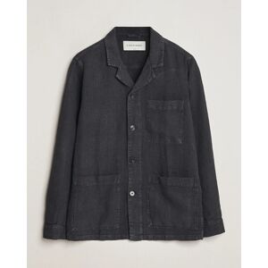 A Day's March Bangher Linen Overshirt Black