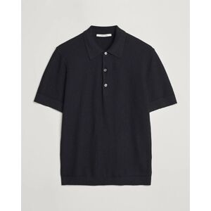 A Day's March Rosehall Popcorn Stitch Polo Black