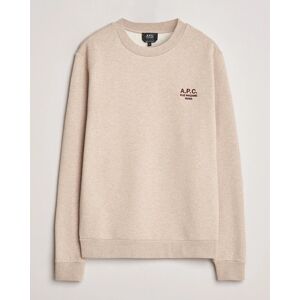 A.P.C. Sweatshirt Rue Madame Beige Chine - Publicité