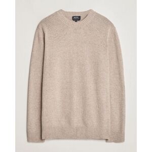 A.P.C. Pull Lucien Wool Knitted Sweater Beige