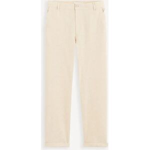 celio Pantalon straight en lin melange - naturel NATUREL