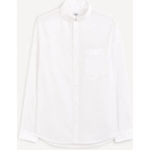 celio Chemise regular fantaisie en coton - blanc BLANC