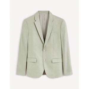 celio Veste de costume slim en lin - vert sauge VERT SAUGE