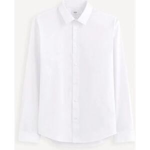 celio Chemise regular coton stretch - blanc BLANC