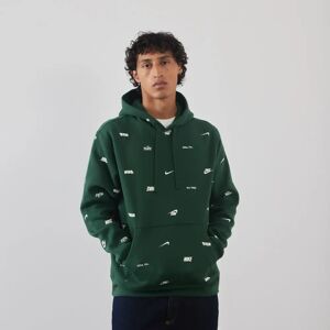 Nike Hoodie Club Aop vert xs homme