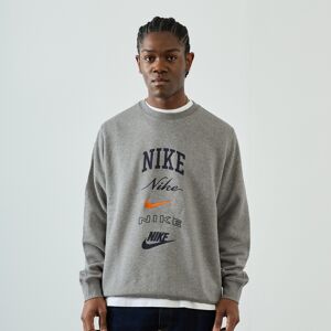 Nike Sweat Crew Club Bb Stack gris xs homme