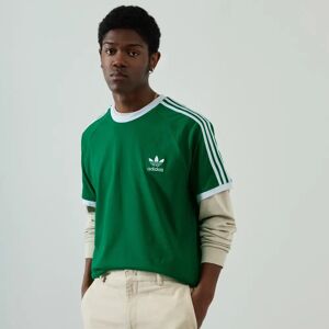 Adidas Originals Tee Shirt 3 Stripes vert/blanc xs homme