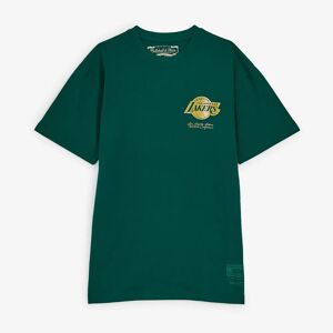 Mitchell Ness Tee Shirt Lakers Shiny Emb Logo vert fonce xs homme