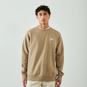 Nike Sweat Crew Club Beige kaki s homme