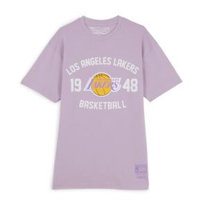 Mitchell & Ness Tee Shirt Lakers Team Logo violet l homme