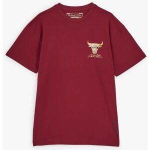 Mitchell Ness Tee Shirt Bulls Shiny Emb Logo rougeor xs homme