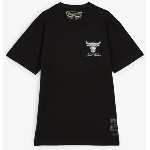 Mitchell & Ness Tee Shirt Bulls Shiny Emb Logo noir/argent xs homme