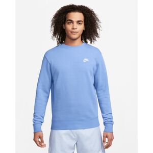 Nike Sweat-shirt Nike Sportswear Club Fleece Bleu & Blanc Homme - BV2662-450 Bleu & Blanc S male