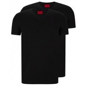 HUGO pour homme. 50325417 Pack 2 T-shirts col rond noir (XXL), Casuel, Coton, Manche courte, Durable - Publicité