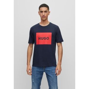 HUGO pour homme. 50467952 T-shirt marine Dulive (XXL), Casuel, Coton, Manche courte, Durable - Publicité