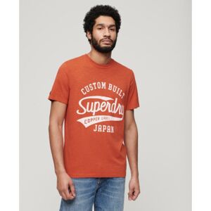 Superdry pour homme. M1011905A T-shirt Copper Label orange (3XL), Casuel, Coton, Manche courte - Publicité