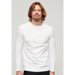 Superdry pour homme. M6010729A T-shirt vintage blanc logo brodé (L), Casuel, Manche longue, Le coton biologique, Durable - Publicité