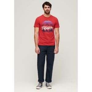 Superdry pour homme. M1011982A T-shirt graphique Great Outdoors rouge (3XL), Casuel, Coton, Manche courte - Publicité