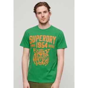 Superdry pour homme. M1011899A T-shirt vert Field Athletic (3XL), Casuel, Coton, Manche courte - Publicité