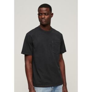 Superdry pour homme. M1011723A T-shirt avec surpiqûres et poches contrastées noir (3XL), Casuel, Coton, Manche courte - Publicité