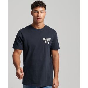 Superdry pour homme. M1011481A T-shirt à manches courtes Vintage Cooper Classic navy (L), Casuel, Coton, Manche courte, Marine - Publicité