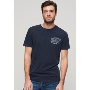 Superdry pour homme. M1011903A Athletic College - T-shirt graphique marine (3XL), Casuel, Coton, Manche courte - Publicité