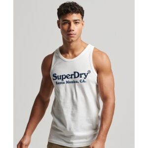 Superdry pour homme. M6010753A Vintage Logo Venue T-shirt classique avec logo blanc (L), Casuel, Coton, Sans manches / bretelles - Publicité