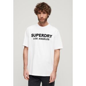 Superdry pour homme. M6010805A T-shirt loose Luxury Sport blanc (L), Casuel, Coton, Manche courte - Publicité