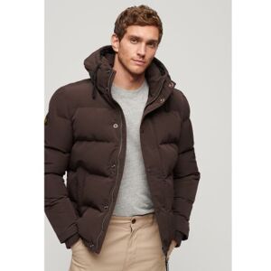 Superdry pour homme. M5011743A Veste à capuche matelassée Everest (M), Marron, Casuel, Polyester, Manche longue - Publicité