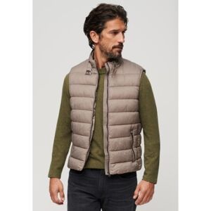 Superdry pour homme. M5011845A Gilet matelassé léger beige (L), Casuel, Nylon - Publicité