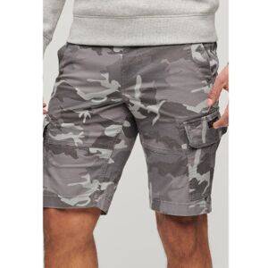 Superdry pour homme. M7110409A Bermuda militaire Core grey (30), Casuel, Gris, Camouflage, Le coton biologique, Durable - Publicité