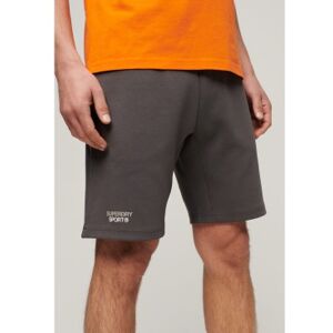 Superdry pour homme. M7110417A Short Sport Tech Logo gris foncé (L), Casuel, Coton - Publicité