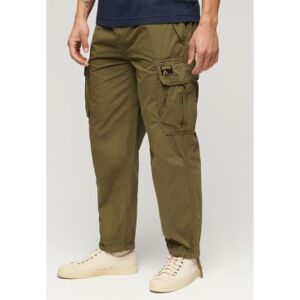 Superdry pour homme. M7011133A Pantalon ample vert Parachute (32/32), Casuel, Coton - Publicité