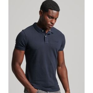 Superdry pour homme. M1110343A Polo Classic Pique navy (L), Casuel, Coton, Manche courte, Marine - Publicité