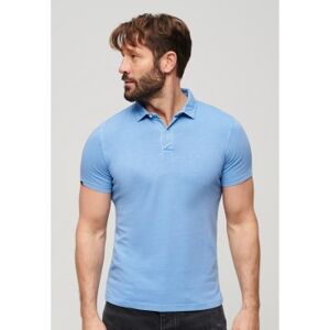 Superdry pour homme. M1110323A Polo tricoté bleu (3XL), Casuel, Coton, Manche courte - Publicité