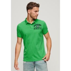 Superdry pour homme. M1110349A Polo vert Superstate (L), Casuel, Coton, Manche courte - Publicité