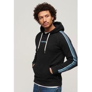 Superdry pour homme. M2013568A Sweat-shirt rayé Terrain noir (3XL), Casuel, Coton, Manche longue, Durable - Publicité