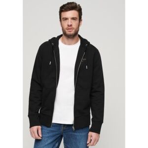 Superdry pour homme. M2013535A Luxury Sport sweatshirt ample noir (M), Casuel, Coton, Manche longue - Publicité