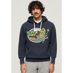 Superdry pour homme. M2013571A Sweat à capuche graphique Neon Travel navy (M), Casuel, Coton, Manche longue, Marine - Publicité