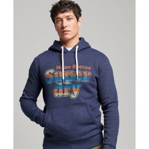 Superdry pour homme. M2012517A Vintage Cooper Classic Hoodie marine (M), Casuel, Coton, Manche longue - Publicité