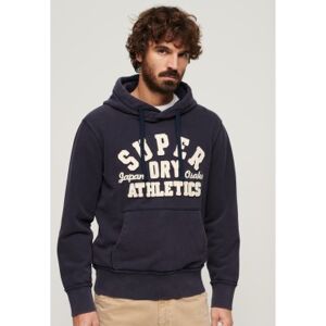 Superdry pour homme. M2013651A Vintage Logo Athletic Hoodie Navy (M), Casuel, Coton, Manche longue, Marine - Publicité