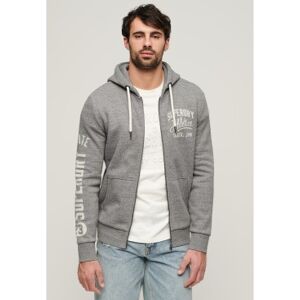 Superdry pour homme. M2013580A Sweat-shirt graphique Athletic College gris (M), Casuel, Coton, Manche longue - Publicité