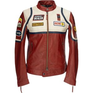 USA Anderson Veste en cuir Rouge taille : M