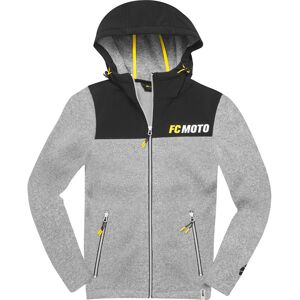 FC-Moto Faster-H Sweat a capuche zip polaire Noir Gris taille : L