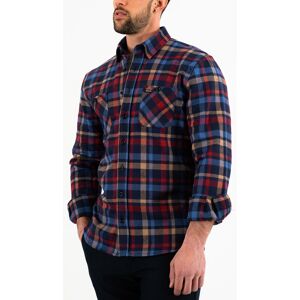 Rokker Lakewood Chemise Flannel Rouge Bleu taille : M