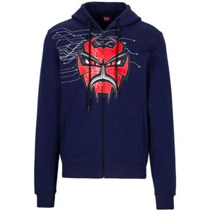 FABIO QUARTARARO Zipped Hoodie Diablo Blue