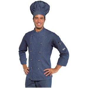 ISACCO Veste de cuisine en Jeans pour Homme