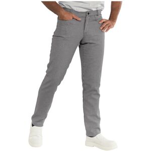 ISACCO Pantalon de cuisine Pied de poule noir et blanc, coupe slim