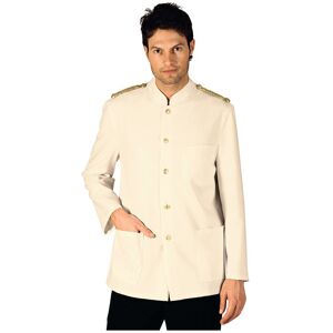 ISACCO Veste Major d' Homme Creme Epaulettes Tressees